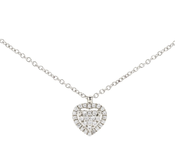 Halskette Buonocore Dame in Weißgold Diamante 0.28 Ct 412C01DW - 412C01DW